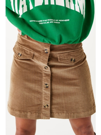 Garcia Rok ROK MET RIBPATROON I30129 4167 GOLDEN BROWN