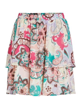 Vila Rok VIELLE DEA HW SHORT SKIRT/SU 14085086 Pink Yarrow/Dea