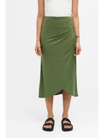 Object Rok OBJANNIE HW DRAPE SKIRT NOOS 23040619 Vineyard Green