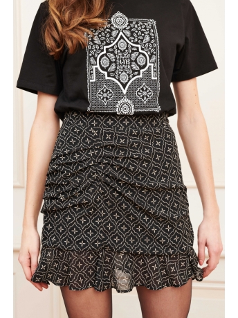 Lofty Manner Rok SKIRT RYLIE OI34 1 615 black/white