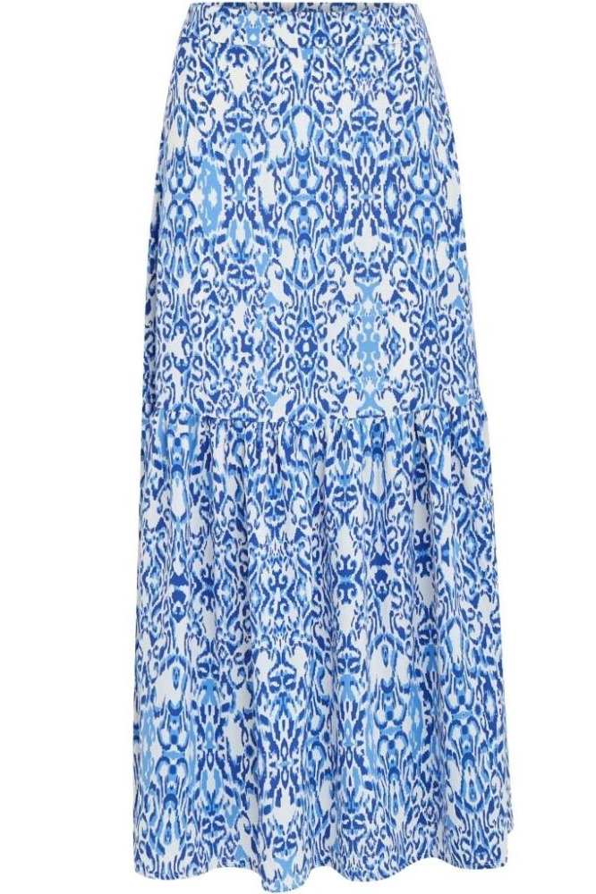 NICOLINE MAXI SKIRT PC7019 2993P MARINA BLUE PRINT