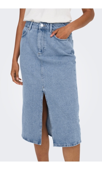 ONLBIANCA MIDI SKIRT DNM REA NOOS 15319268 LIGHT BLUE DENIM