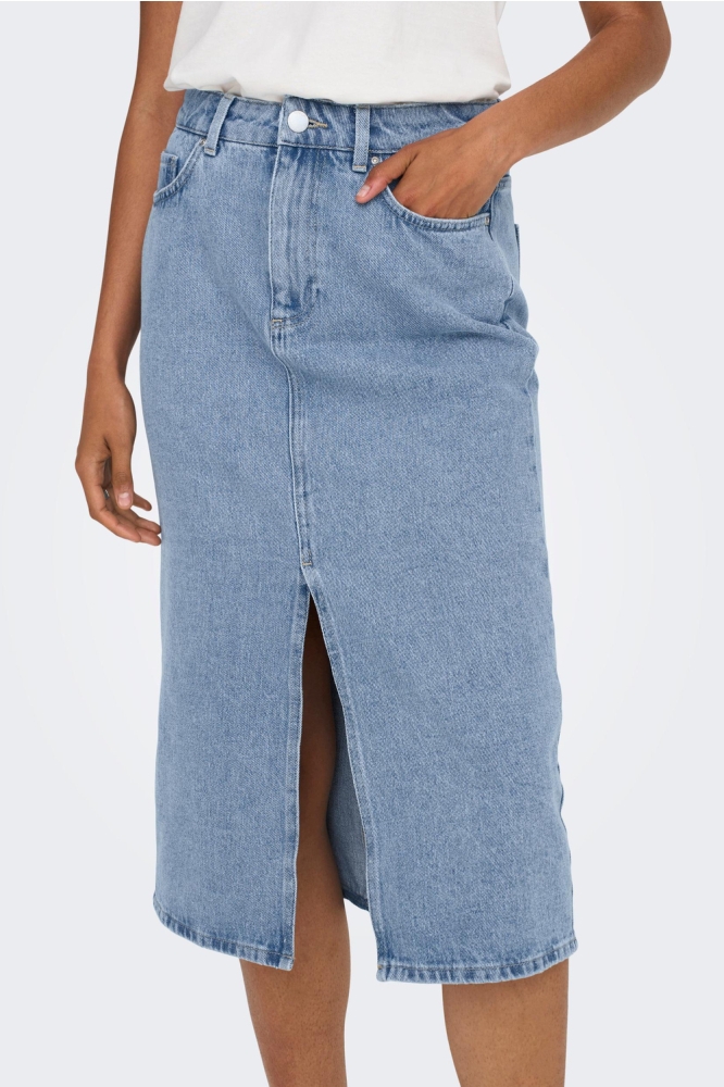 ONLBIANCA MIDI SKIRT DNM REA NOOS 15319268 LIGHT BLUE DENIM