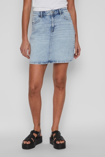 Vila Rok VIKAJA JAF LBD DENIM SKIRT- NOOS 14084735 Light Blue Denim