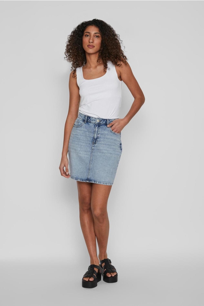 VIKAJA JAF LBD DENIM SKIRT- NOOS 14084735 Light Blue Denim