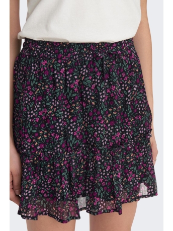 Jacqueline de Yong Rok JDYLILLI SHORT SKIRT WVN 15297955 Black/SMALL MULT