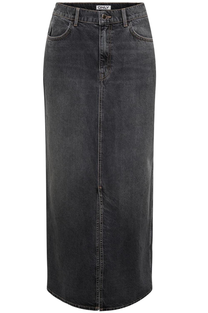 ONLCILLA LONG SLIT SKIRT DNM NOOS 15320571 WASHED BLACK