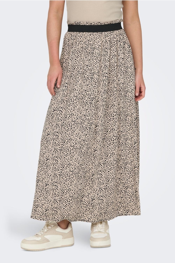 ONLVENEDIG AOP LIFE LONG SKIRT WVN 15251761 Silver Mink/LINA SMALL