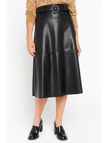 LolaLiza Rok J CUIRMIDI 07101164 BLACK