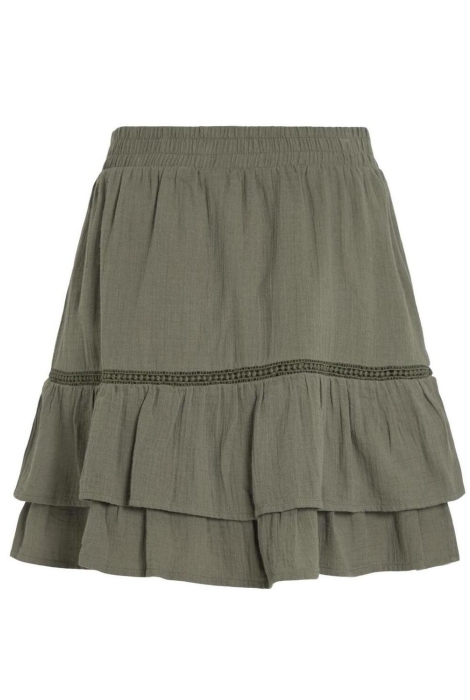 Vila vitovan flounce short skirt