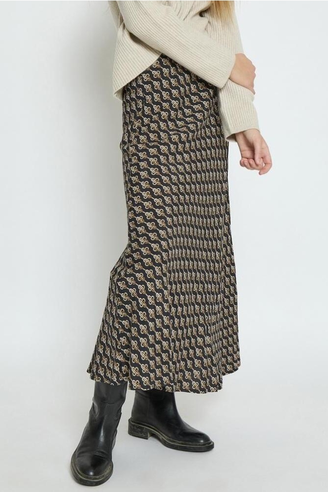 MARCELINE MIDI SKIRT MI5673 4043P NOMAD SAND PRINT