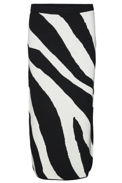 vmnancy nw 7/8 skirt boo 10310689 vero moda rok black/w.birch