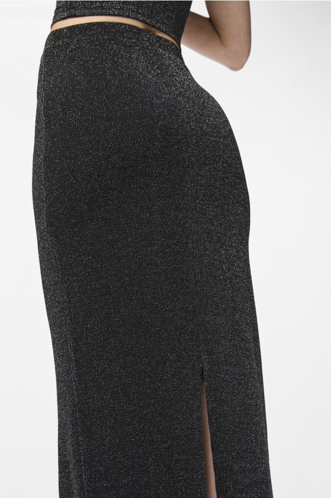 Pieces zwarte dames rok | Close up