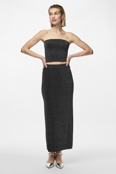 Pieces zwarte dames rok | Model