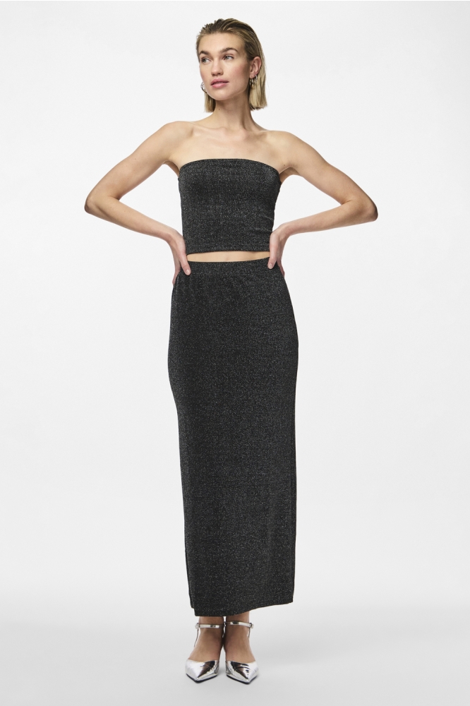 Pieces zwarte dames rok | Model