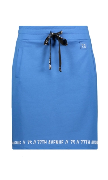  SIMONE SPORTY SKIRT WITH PRINT 242 1010/0016 STRONG BLUE/WHITE