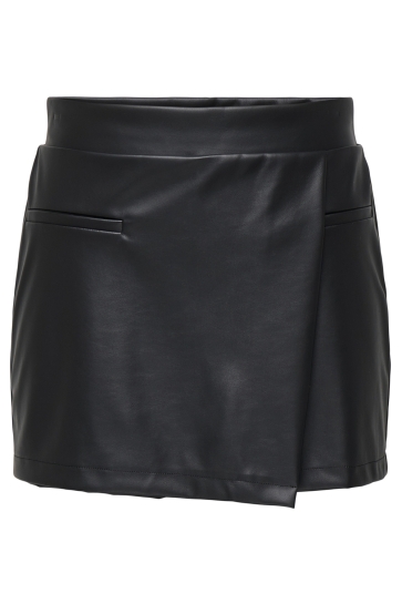 Jacqueline de Yong Broek JDYSOYA PU SKORTS JRS 15341465 BLACK