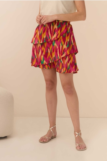 Lofty Manner Rok SKIRT AYANA QD31 810 multi color print