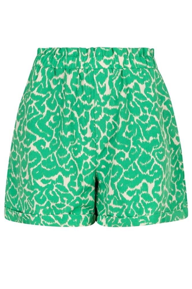 Lofty Manner groene dames korte broek | Vooraanzicht
