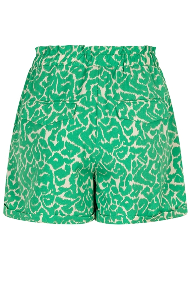 Lofty Manner groene dames korte broek | Achteraanzicht