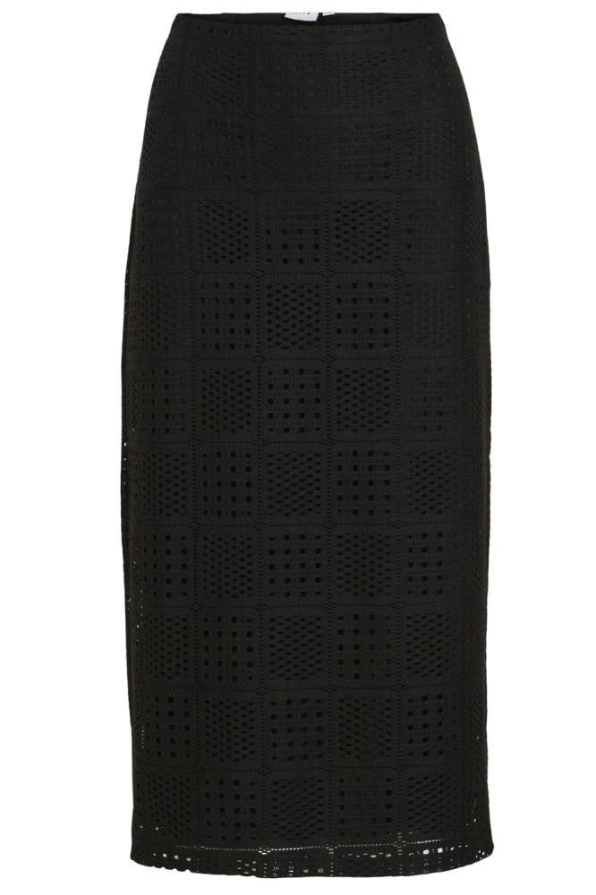 VINOVIRA HW MIDI SKIRT 14106576 BLACK BEAUTY