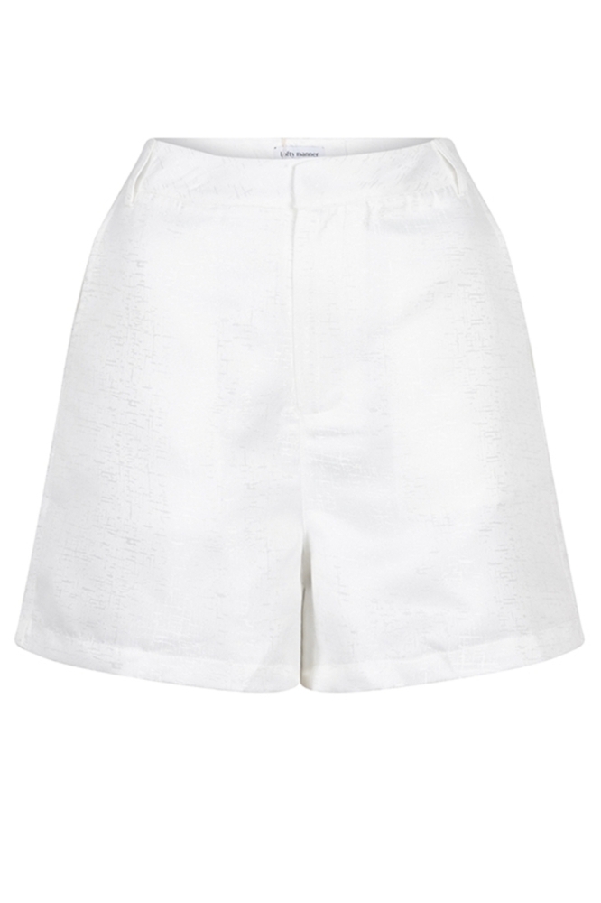 Lofty Manner witte dames korte broek | Vooraanzicht