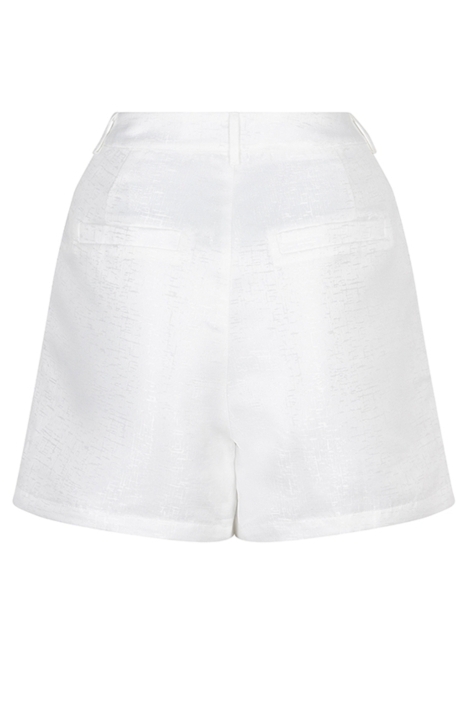 Lofty Manner witte dames korte broek | Achteraanzicht