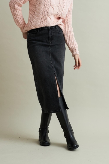 Red Button SIBELLE SKIRT DENIM SRB4400 BLACK