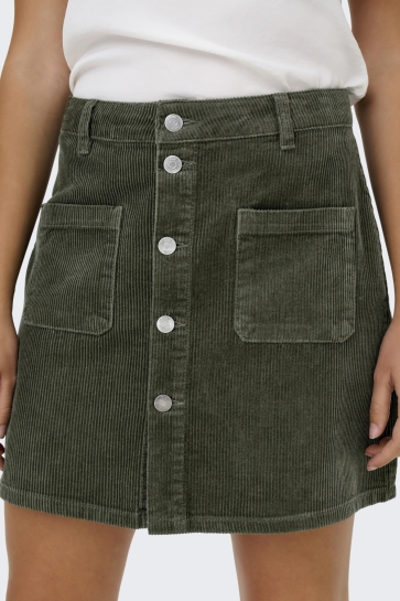 Jacqueline de Yong Rok JDYSHIRAZ CORDUROY SKIRT PNT DIA 15220695 Forest Night
