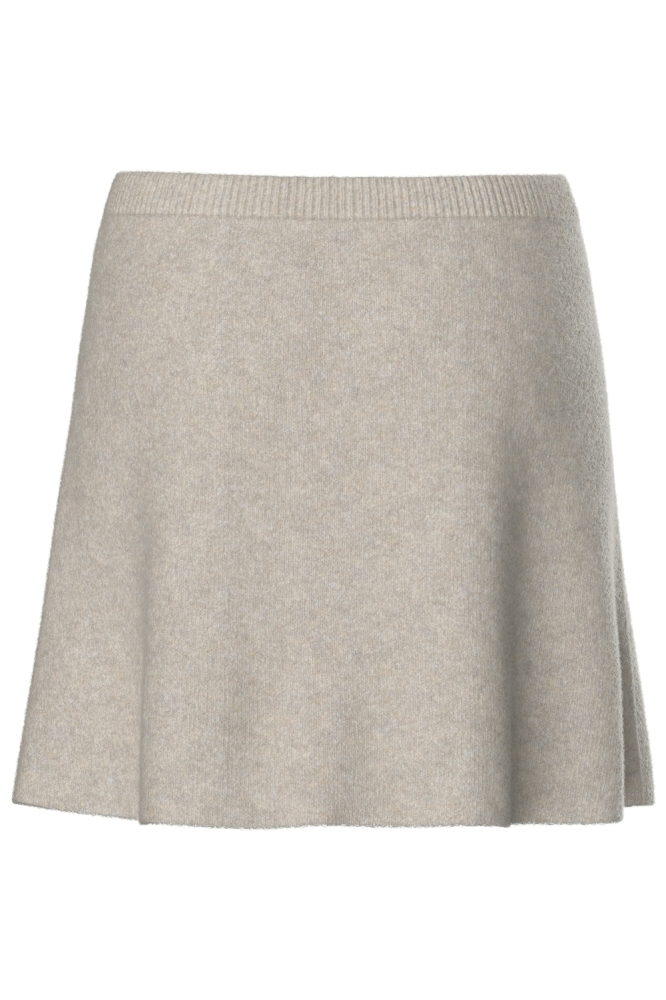 Pieces beige dames rok | Achteraanzicht