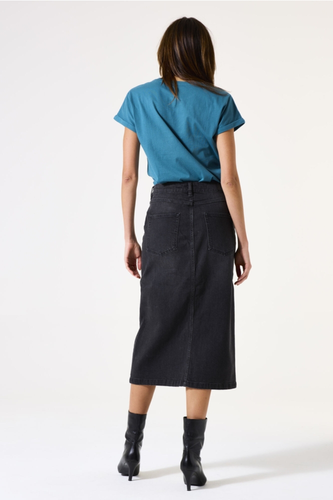 Garcia zwarte dames rok | Model achteraanzicht