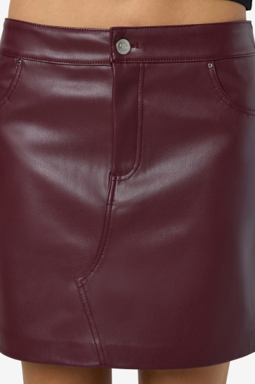 Noisy may Rok NMKATE NW PU SKIRT NOOS 27034748 WINDSOR WINE