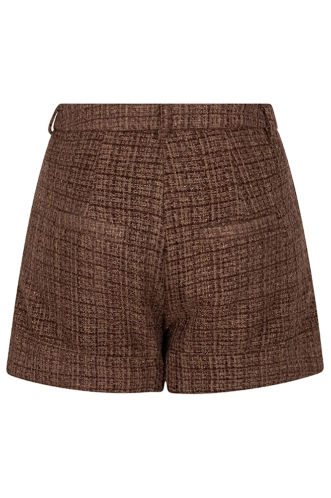 Lofty Manner bruine dames korte broek | Achteraanzicht