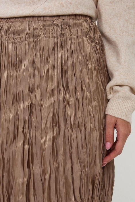 EsQualo taupe dames rok | Close up