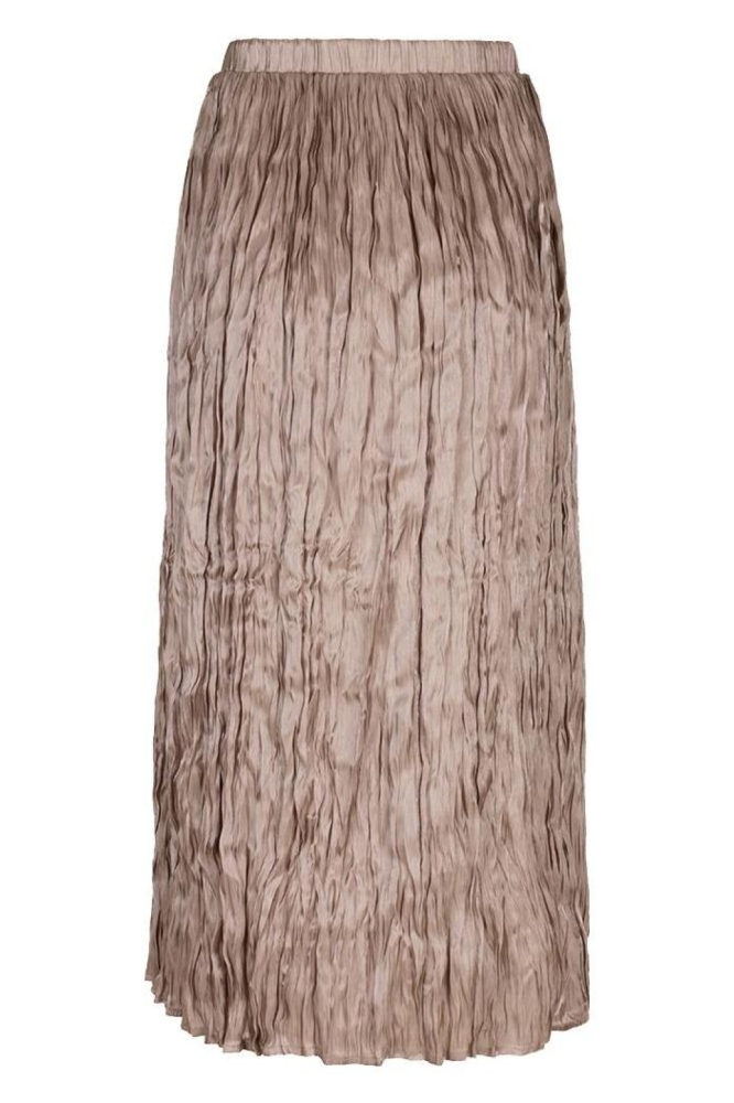 EsQualo taupe dames rok | Achteraanzicht