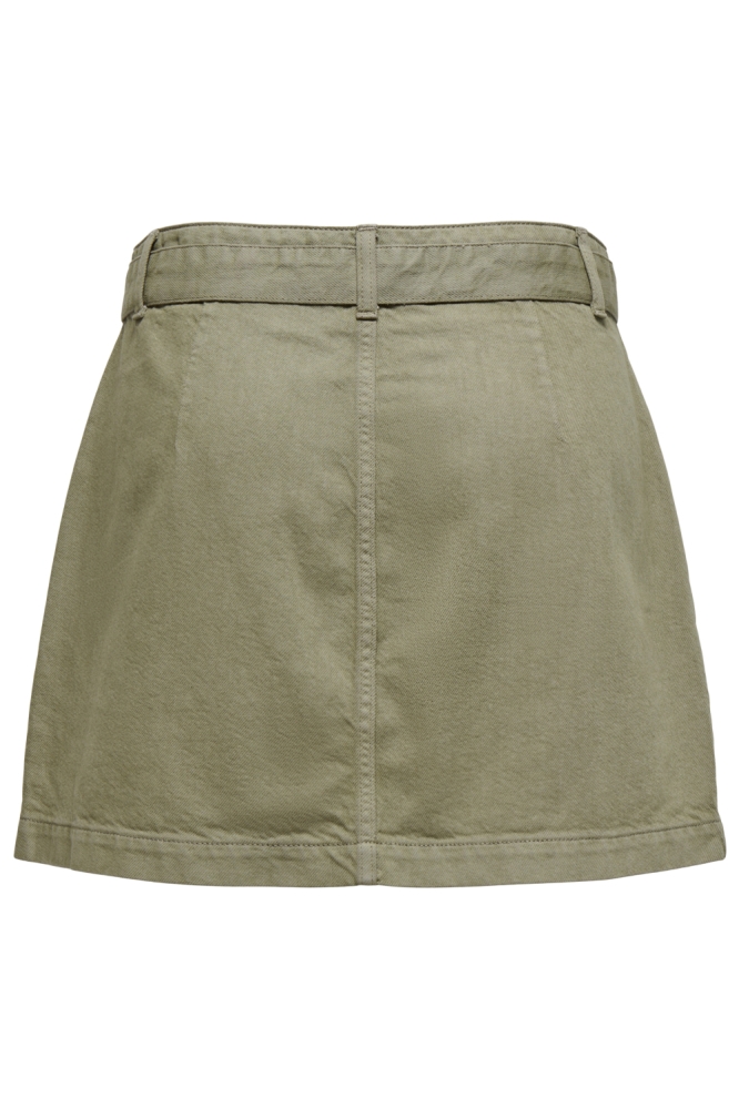 Only groene dames rok | Achteraanzicht