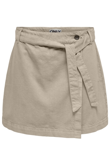 Only ONLPRIME HW BELT WRAP SKIRT PNT 15322861 PLAZA TAUPE