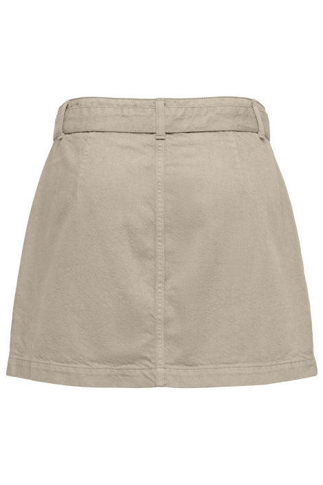 Only taupe dames rok | Achteraanzicht