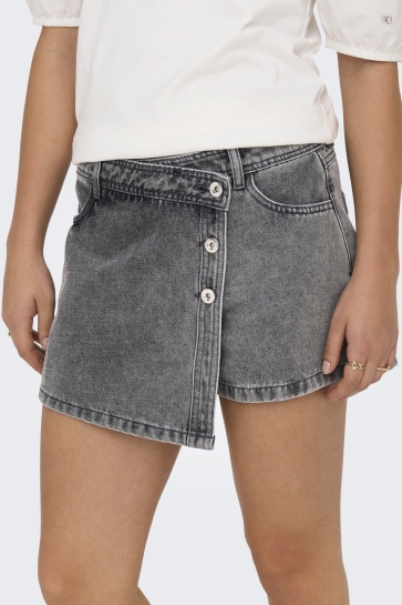 Only Broek ONLLESLY REG LB DNM SKORT BJ NOOS 15256608 LIGHT GREY DENIM