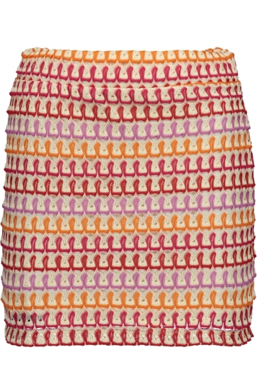 Vero Moda Rok VMTINA CROCHET HW SKIRT EXP 10337737 CLOUD DANCER/MULTI