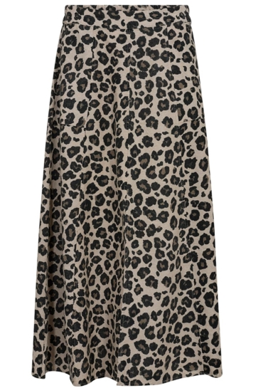 Freequent Rok FQLAVISCO SKIRT 205832 Sand melange w. Black