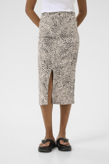 Kaffe Rok KALISA SKIRT 10509882 107403 ABSTRACT LEOPARD
