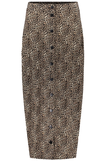Geisha Rok LEOPARD ROK MET KNOOPJES 56335 41 000009 BLACK/SAND