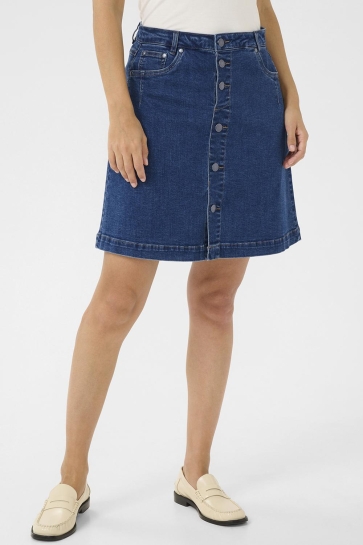 Culture Rok CULEA AMI SHORT SKIRT 50111912 500028 MEDIUM BLUE WASH
