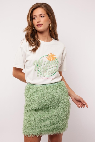 Fluresk Rok ARIANNE SKIRT 25ZFBF02 754 EDGE WATER GREEN