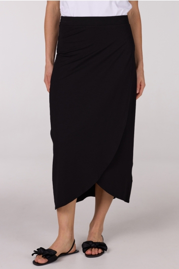 Juffrouw Jansen Rok FALTA HS25 ROK V 663 LONG WRAP 000999 BLACK