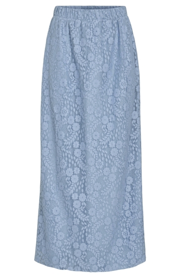 Vila Rok VISELLY HW LONG SKIRT 14111253 BLISSFUL BLUE