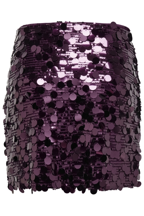Only bordeaux dames rok | Achteraanzicht