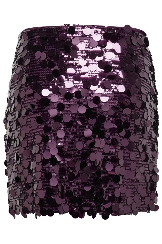Only bordeaux dames rok | Achteraanzicht