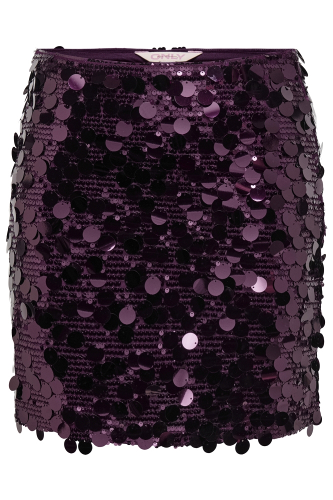 Only bordeaux dames rok | Vooraanzicht
